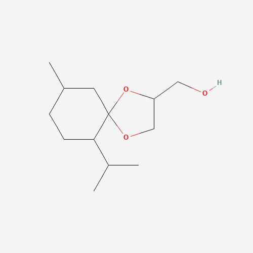 Menthone 1,2-glycerol ketal (CAS: 63187-91-7) - Chemical Structure and Molecular Formula 