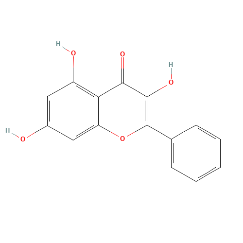 Galangin (CAS: 548-83-4) - Chemical Structure and Molecular Formula 