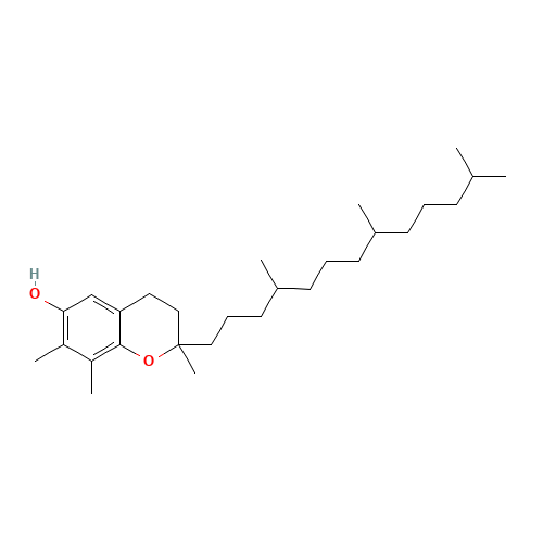 3,4-dihydro-2,7,8-trimethyl-2-(4,8,12-trimethyltridecyl)-2H-benzopyran-6-ol (CAS: 7616-22-0) - Related Chemical Product