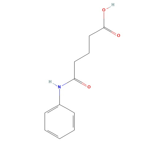 GLUTARANILIC ACID (CAS: 5414-99-3) - Chemical Structure and Molecular Formula 