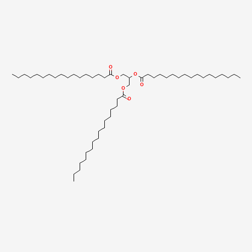 TRIHEPTADECANOIN (CAS: 2438-40-6) - Chemical Structure and Molecular Formula 