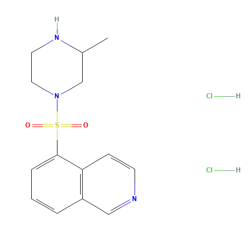 1-(5-ISOQUINOLINYLSULFONYL)-3-METHYL-PIPERAZINE DIHYDROCHLORIDE (CAS: 140663-38-3) - Chemical Structure and Molecular Formula 
