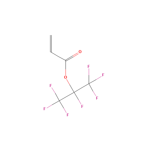 HEPTAFLUOROISOPROPYL ACRYLATE (CAS: 13057-08-4) - Chemical Structure and Molecular Formula 