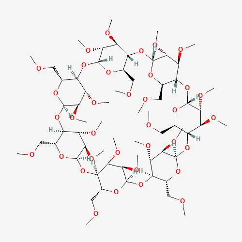 TRIMETHYL-BETA-CYCLODEXTRIN (CAS: 55216-11-0) - Chemical Structure and Molecular Formula 