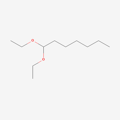 HEPTANAL-DIETHYLACETAL (CAS: 688-82-4) - Chemical Structure and Molecular Formula 