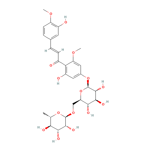 Hesperidin methylchalcone (CAS: 24292-52-2) - Chemical Structure and Molecular Formula 