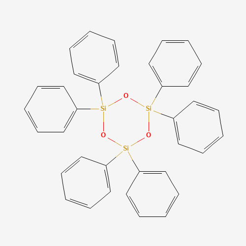 Hexaphenylcyclotrisiloxane (CAS: 512-63-0) - Chemical Structure and Molecular Formula 