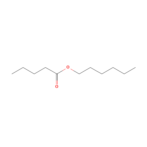 HEXYL N-VALERATE (CAS: 1117-59-5) - Chemical Structure and Molecular Formula 