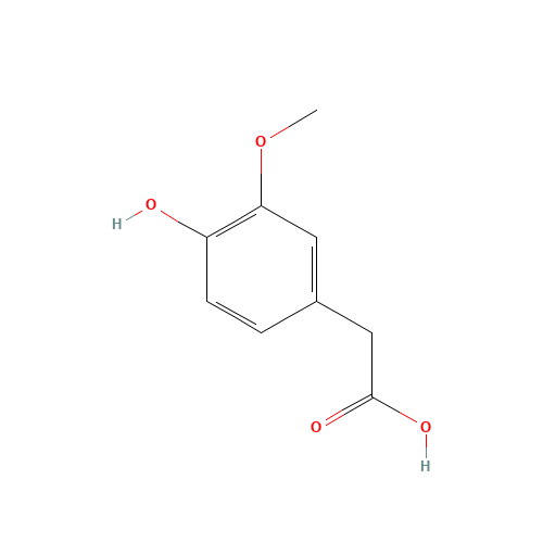 Homovanillic acid (CAS: 306-08-1) - Chemical Structure and Molecular Formula 