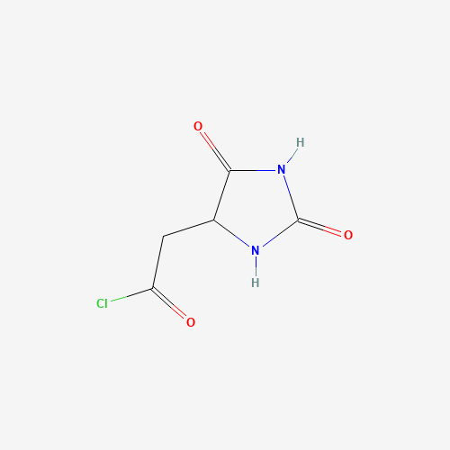 HYDANTOIN-5-ACETYL CHLORIDE,95 (CAS: 51876-11-0) - Chemical Structure and Molecular Formula 