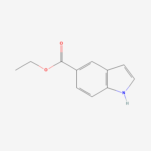 ETHYL INDOLE-5-CARBOXYLATE (CAS: 32996-16-0) - Chemical Structure and Molecular Formula 