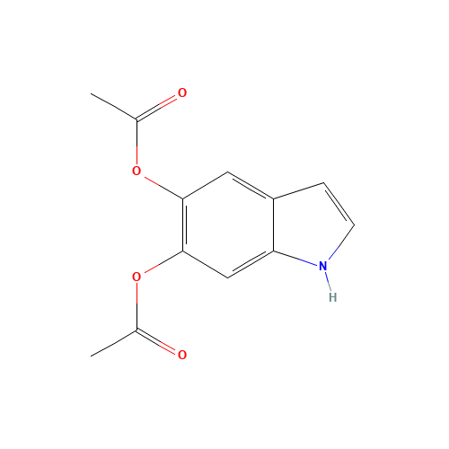 5,6-DIACETOXYINDOLE (CAS: 15069-79-1) - Chemical Structure and Molecular Formula 