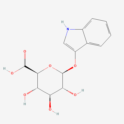 3-Indoxyl-beta-D-glucuronic acid cyclohexylammonium salt (CAS: 35804-66-1) - Chemical Structure and Molecular Formula 