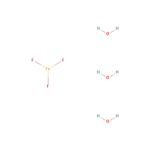 IRON(III) FLUORIDE TRIHYDRATE (CAS: 15469-38-2) - Chemical Structure and Molecular Formula 