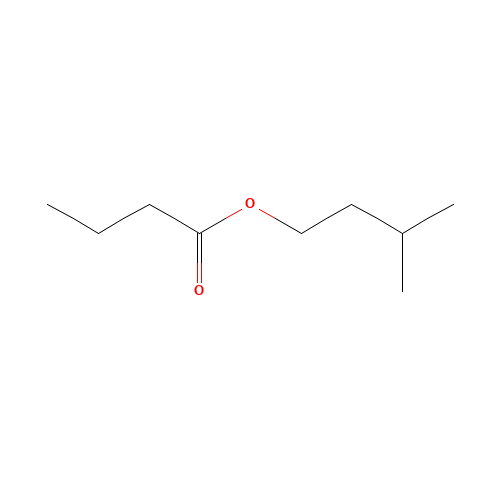 Isoamyl butyrate (CAS: 106-27-4) - Chemical Structure and Molecular Formula 