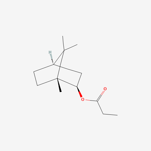 Isobornyl propanoate (CAS: 2756-56-1) - Chemical Structure and Molecular Formula 