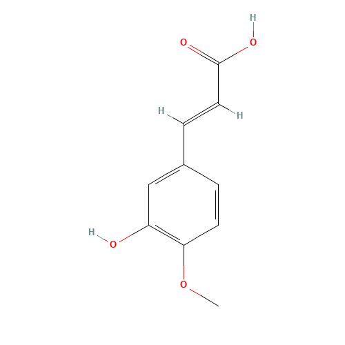 3-Hydroxy-4-methoxycinnamic acid (CAS: 537-73-5) - Related Chemical Product