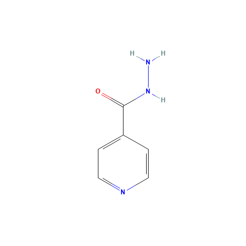 Isoniazid (CAS: 54-85-3) - Chemical Structure and Molecular Formula 