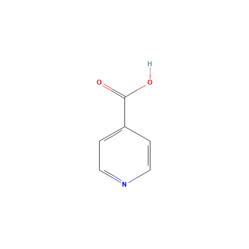 Isonicotinic acid (CAS: 55-22-1) - Chemical Structure and Molecular Formula 