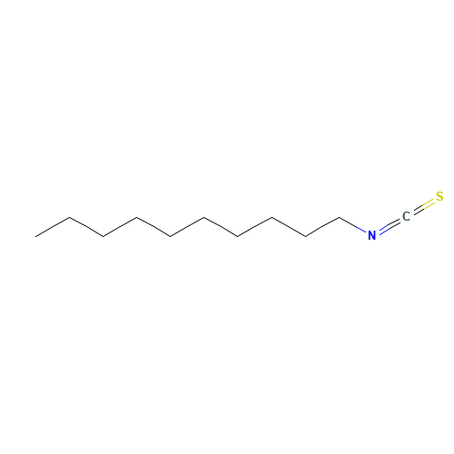 DECYL ISOTHIOCYANATE (CAS: 24540-94-1) - Chemical Structure and Molecular Formula 