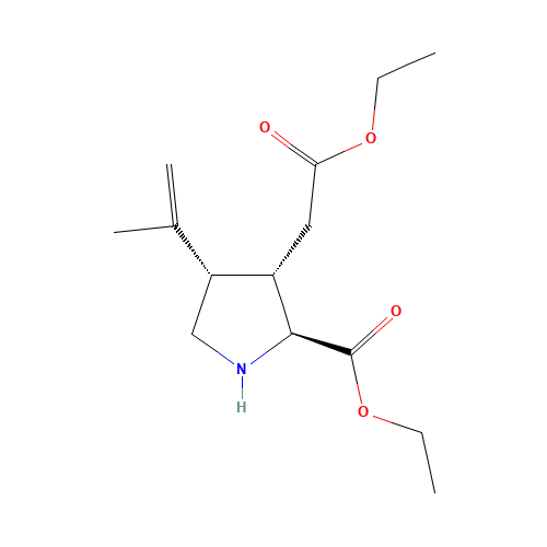 Kainicaciddiethylester (CAS: 66163-47-1) - Chemical Structure and Molecular Formula 