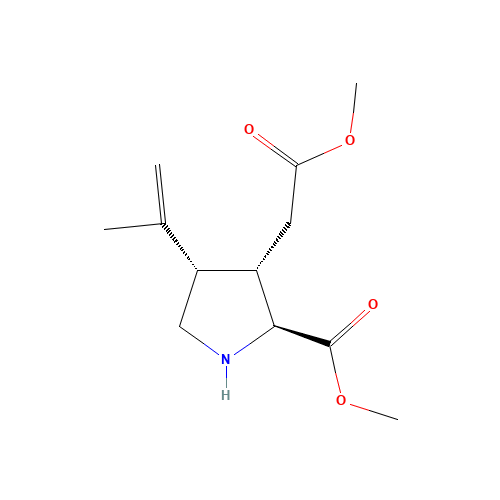 Kainicaciddimethylester (CAS: 4071-37-8) - Chemical Structure and Molecular Formula 