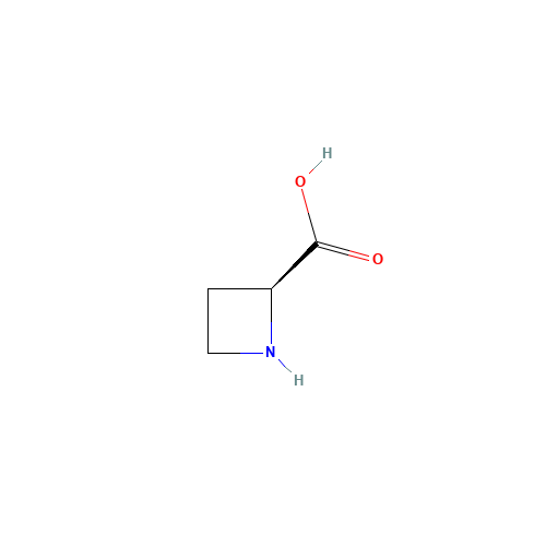 (S)-(-)-2-Azetidinecarboxylic acid (CAS: 2133-34-8) - Chemical Structure and Molecular Formula 