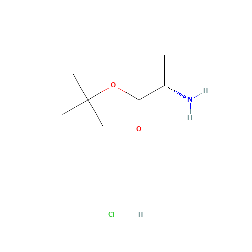 tert-Butyl L-alaninate hydrochloride (CAS: 13404-22-3) - Chemical Structure and Molecular Formula 