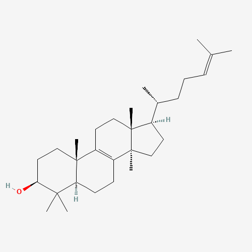 LANOSTEROL (CAS: 79-63-0) - Chemical Structure and Molecular Formula 