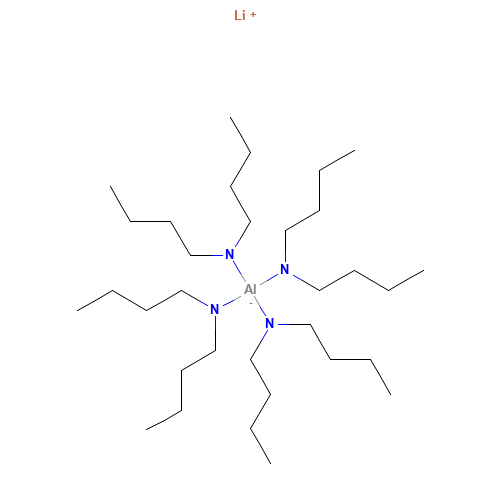 LITHIUM ALUMINIUM DI-N-BUTYLAMIDE (CAS: 15405-86-4) - Chemical Structure and Molecular Formula 