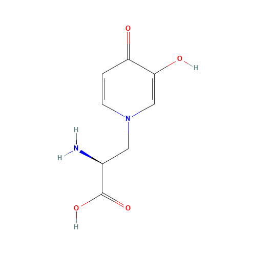L-MIMOSINE (CAS: 500-44-7) - Chemical Structure and Molecular Formula 