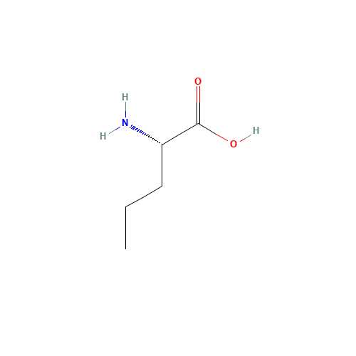 Norvaline (CAS: 6600-40-4) - Chemical Structure and Molecular Formula 