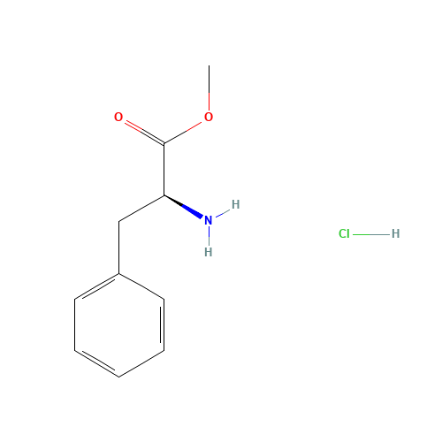 Methyl L-phenylalaninate hydrochloride (CAS: 7524-50-7) - Chemical Structure and Molecular Formula 
