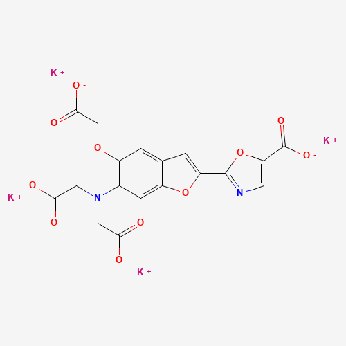 FURA 2 MAGNESIUM-SELECTIVE ANALOG TETRAPOTASSIUM SALT (CAS: 132319-57-4) - Chemical Structure and Molecular Formula 