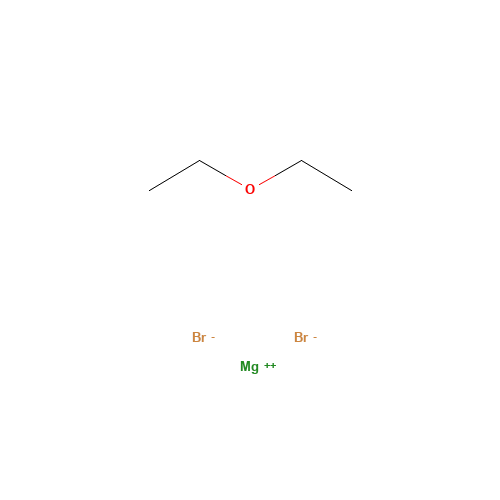 MAGNESIUM BROMIDE DIETHYL ETHERATE (CAS: 29858-07-9) - Chemical Structure and Molecular Formula 