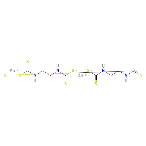 Mancozeb (CAS: 8018-01-7) - Chemical Structure and Molecular Formula 