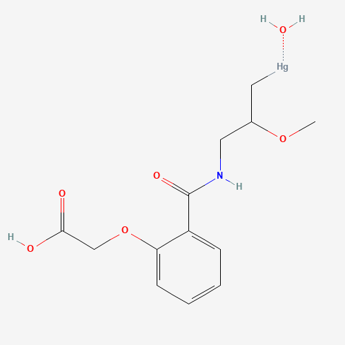 MERSALYL ACID (CAS: 486-67-9) - Chemical Structure and Molecular Formula 