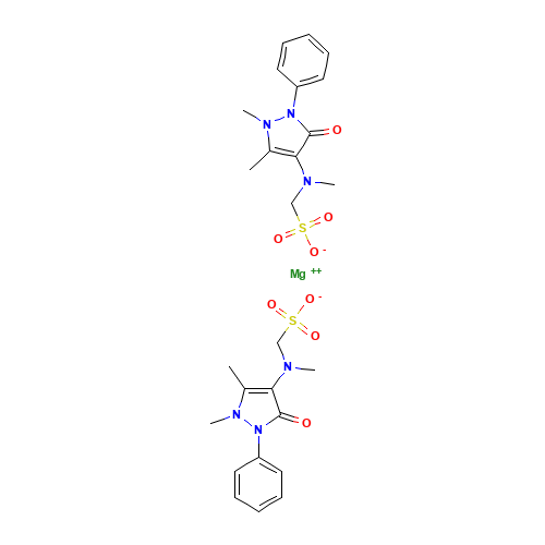 magnesium [(2,3-dihydro-1,5-dimethyl-3-oxo-2-phenyl-1H-pyrazol-4-yl)methylamino]methanesulphonate (CAS: 6150-97-6) - Related Chemical Product