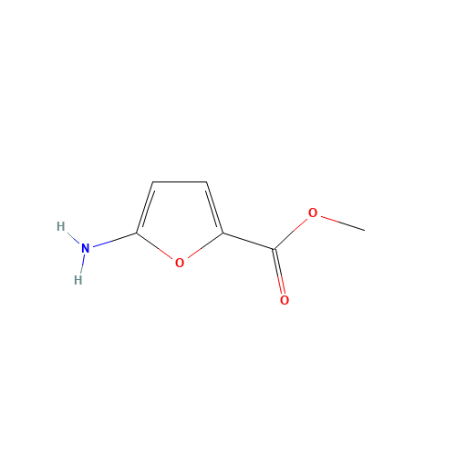 METHYL 5-AMINO-2-FUROATE (CAS: 22600-30-2) - Chemical Structure and Molecular Formula 