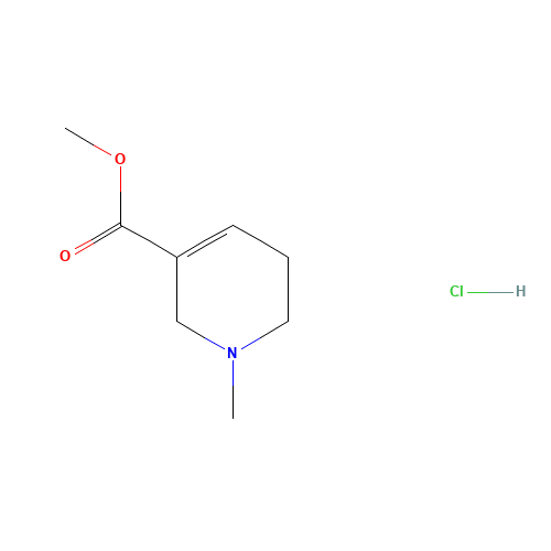 ARECOLINE HYDROCHLORIDE (CAS: 61-94-9) - Chemical Structure and Molecular Formula 