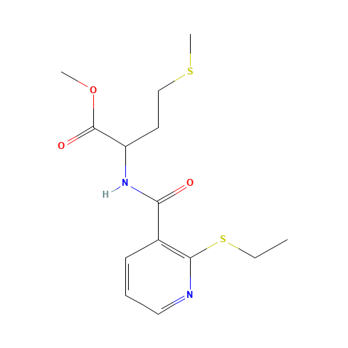 METHYL 2-([[2-(ETHYLTHIO)-3-PYRIDYL]CARBONYL]AMINO)-4-(METHYLTHIO)BUTANOATE (CAS: 175201-65-7) - Related Chemical Product