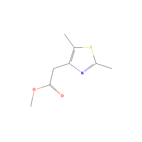 METHYL 2-(2,5-DIMETHYL-1,3-THIAZOL-4-YL)ACETATE (CAS: 306937-37-1) - Chemical Structure and Molecular Formula 