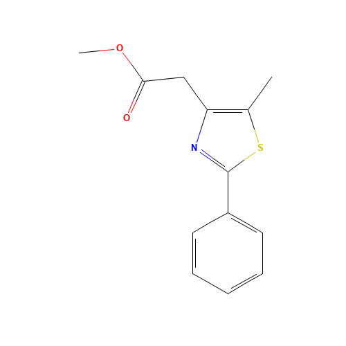 METHYL 2-(5-METHYL-2-PHENYL-1,3-THIAZOL-4-YL)ACETATE (CAS: 175136-29-5) - Related Chemical Product