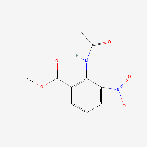 METHYL 2-(ACETYLAMINO)-3-NITROBENZOATE (CAS: 95067-27-9) - Chemical Structure and Molecular Formula 