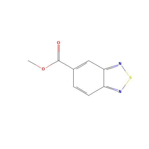 METHYL BENZO-2,1,3-THIADIAZOLE-5-CARBOXYLATE (CAS: 175204-21-4) - Chemical Structure and Molecular Formula 