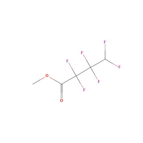 METHYL 2,2,3,3,4,4-HEXAFLUOROBUTANOATE (CAS: 356-32-1) - Chemical Structure and Molecular Formula 