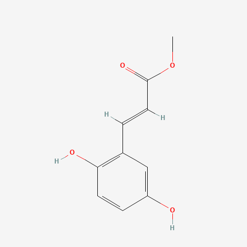 METHYL 2,5-DIHYDROXYCINNAMATE (CAS: 63177-57-1) - Chemical Structure and Molecular Formula 