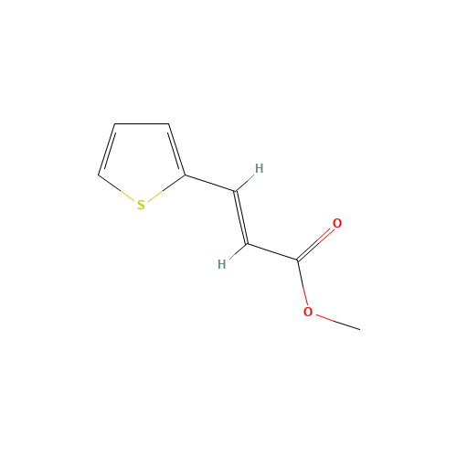 METHYL 3-(THIEN-2-YL)ACRYLATE (CAS: 20883-96-9) - Chemical Structure and Molecular Formula 