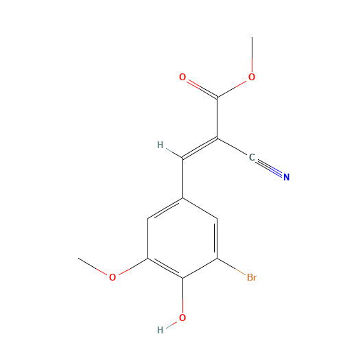 METHYL 3-(3-BROMO-4-HYDROXY-5-METHOXYPHENYL)-2-CYANOACRYLATE (CAS: 158532-02-6) - Related Chemical Product