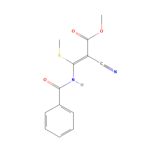 METHYL 3-(BENZOYLAMINO)-2-CYANO-3-(METHYLTHIO)ACRYLATE (CAS: 87693-81-0) - Related Chemical Product